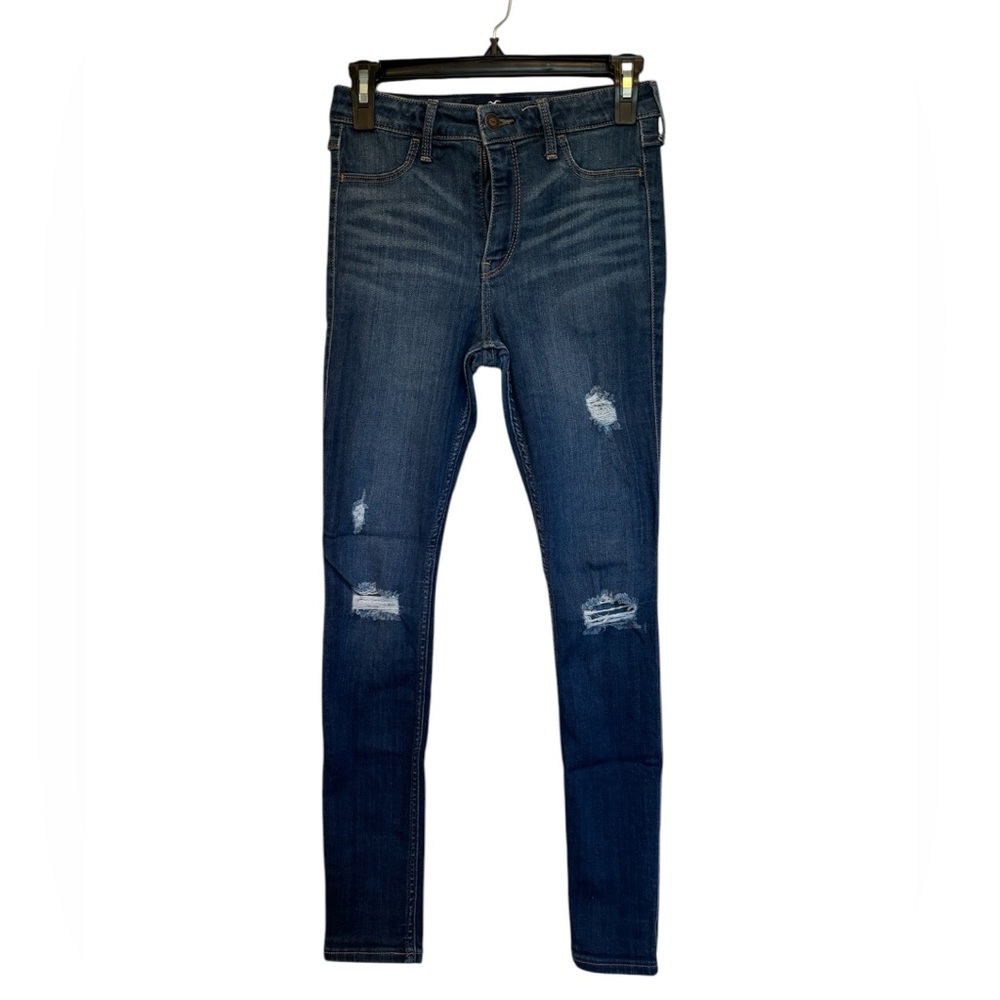 Hollister Blue denim high-rise jean legging size 3R; W26; L28
